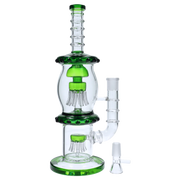 Straight Tube with Dual Octopus Perc - 13.5 in.