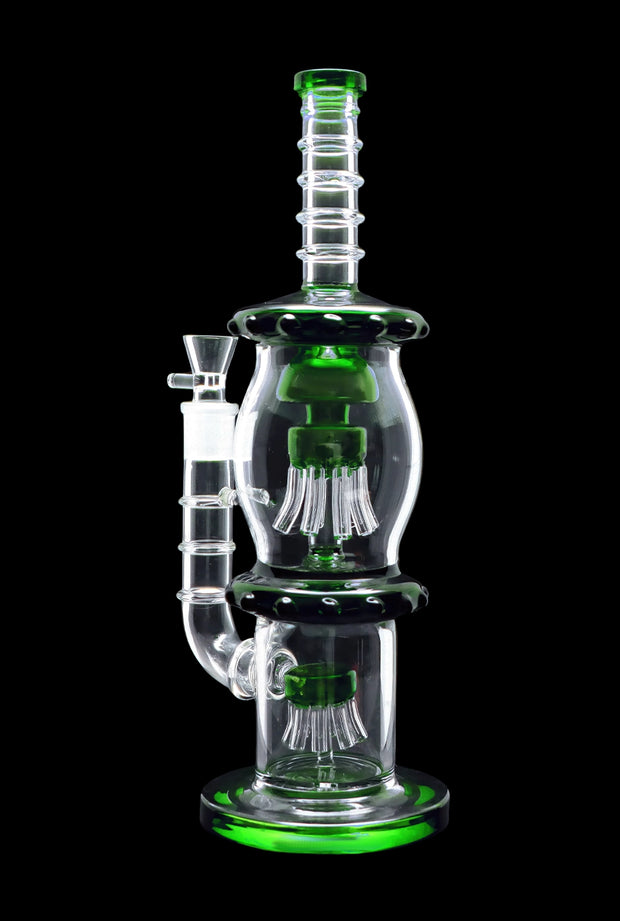 Straight Tube with Dual Octopus Perc - 13.5 in.