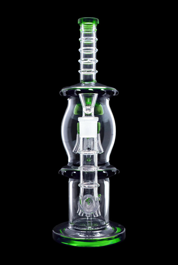 Straight Tube with Dual Octopus Perc - 13.5 in.