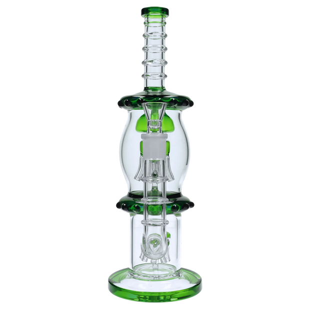 Straight Tube with Dual Octopus Perc - 13.5 in.
