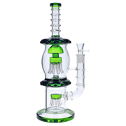 Straight Tube with Dual Octopus Perc - 13.5 in.