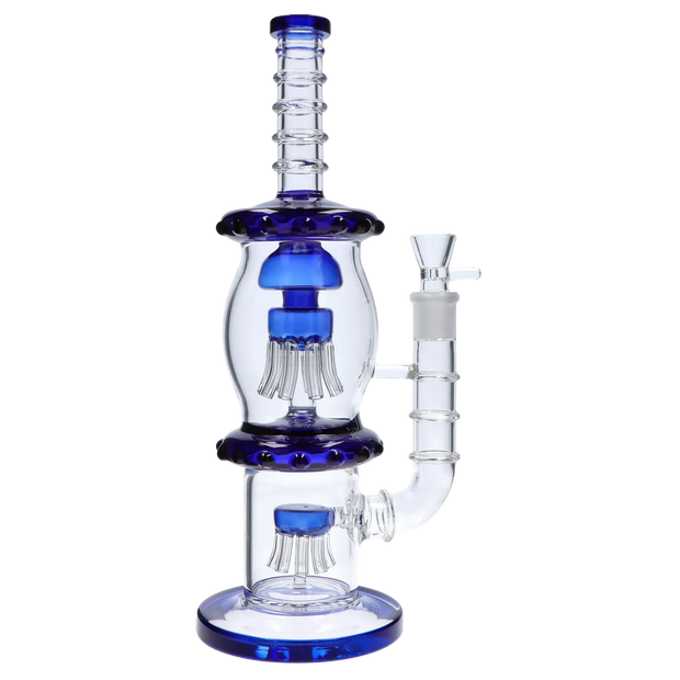 Straight Tube with Dual Octopus Perc - 13.5 in.