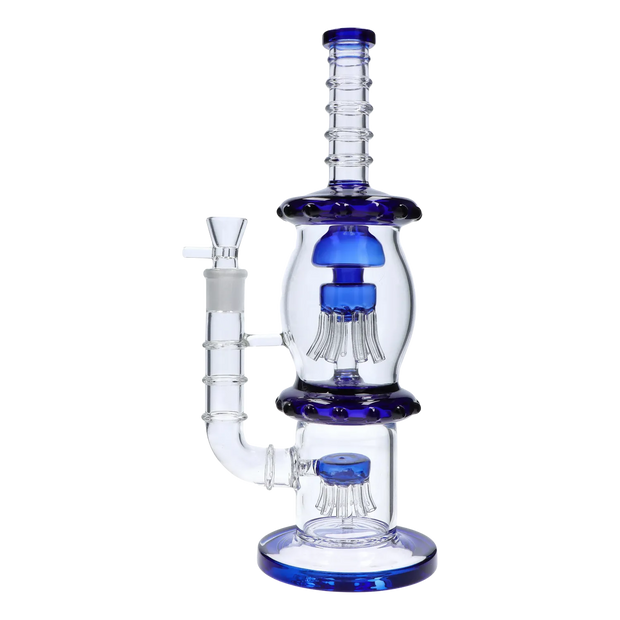 Straight Tube with Dual Octopus Perc - 13.5 in.