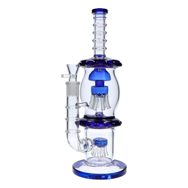 Straight Tube with Dual Octopus Perc - 13.5 in.