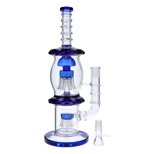 Straight Tube with Dual Octopus Perc - 13.5 in.