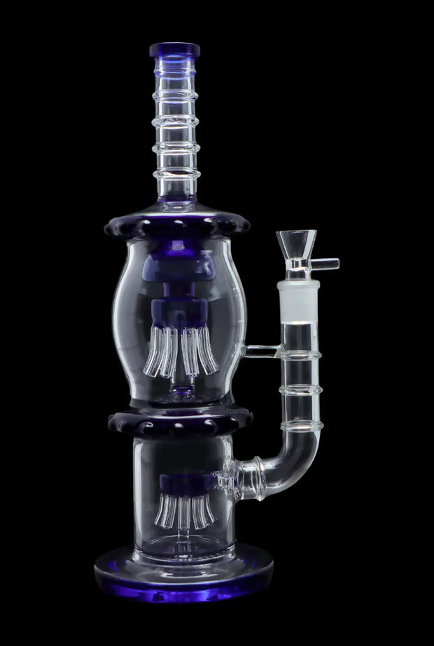 Straight Tube with Dual Octopus Perc - 13.5 in.