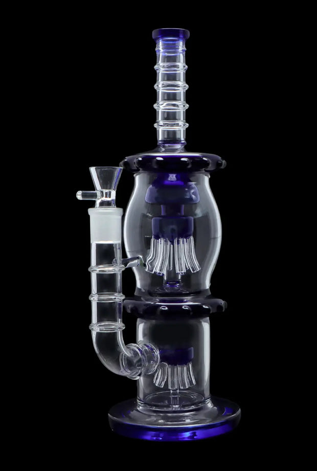 Straight Tube with Dual Octopus Perc - 13.5 in.