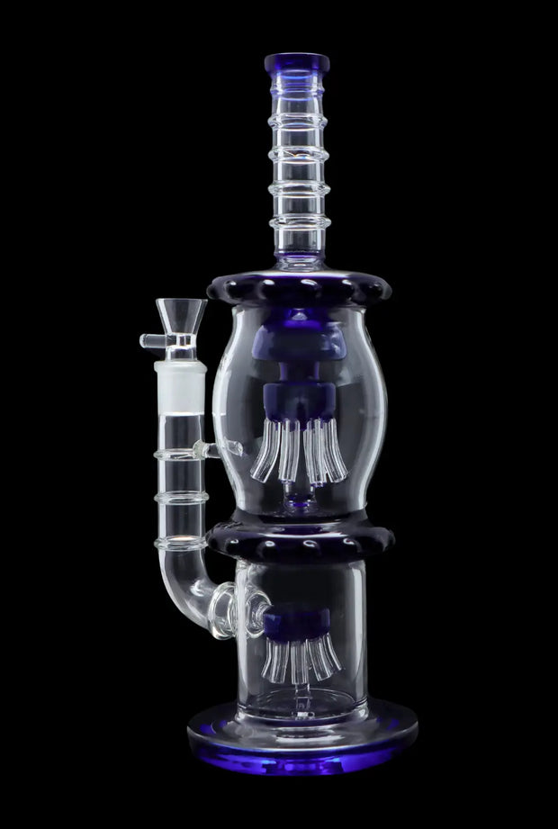Straight Tube with Dual Octopus Perc - 13.5 in.