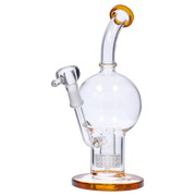 Bent Neck Ball with Matrix Perc Water Pipe - 10 in.