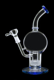 Bent Neck Ball with Matrix Perc Water Pipe - 10 in.