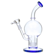 Bent Neck Ball with Matrix Perc Water Pipe - 10 in.