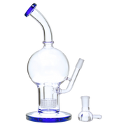 Bent Neck Ball with Matrix Perc Water Pipe - 10 in.