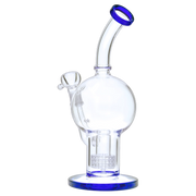 Bent Neck Ball with Matrix Perc Water Pipe - 10 in.