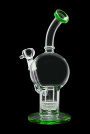 Bent Neck Ball with Matrix Perc Water Pipe - 10 in.