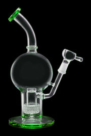 Bent Neck Ball with Matrix Perc Water Pipe - 10 in.