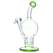 Bent Neck Ball with Matrix Perc Water Pipe - 10 in.