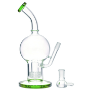 Bent Neck Ball with Matrix Perc Water Pipe - 10 in.