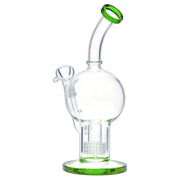Bent Neck Ball with Matrix Perc Water Pipe - 10 in.