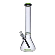 9mm Beaker with Color Ring Water Pipe - 16 in.
