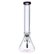 9mm Beaker with Color Ring Water Pipe - 16 in.