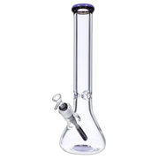 9mm Beaker with Color Ring Water Pipe - 16 in.