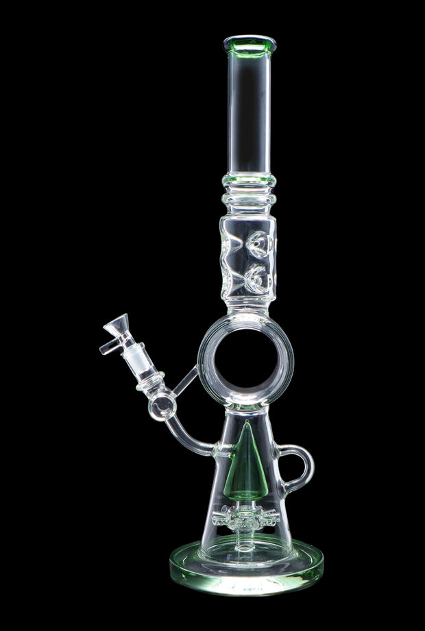 Extreme Ice with Sprinkler Perc Water Pipe - Green - 17 in.