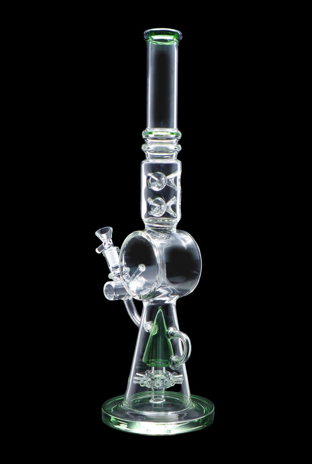 Extreme Ice with Sprinkler Perc Water Pipe - Green - 17 in.