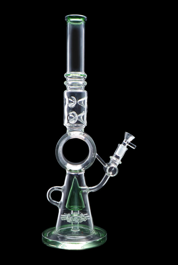 Extreme Ice with Sprinkler Perc Water Pipe - Green - 17 in.