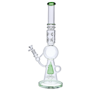 Extreme Ice with Sprinkler Perc Water Pipe - Green - 17 in.