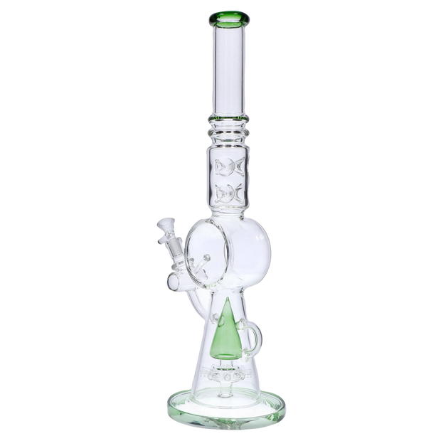 Extreme Ice with Sprinkler Perc Water Pipe - Green - 17 in.