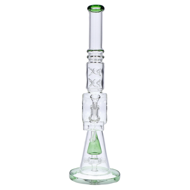 Extreme Ice with Sprinkler Perc Water Pipe - Green - 17 in.