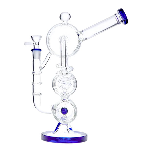 Barrel with Inline Perc Water Pipe - 13 in.