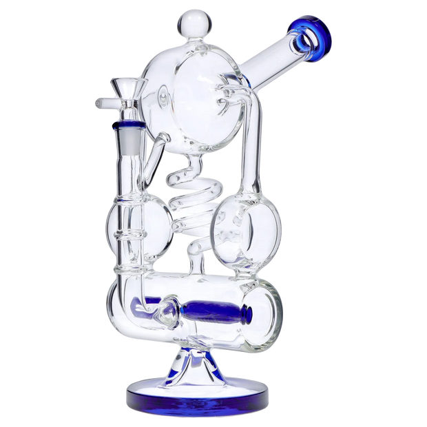Barrel with Inline Perc Water Pipe - 13 in.