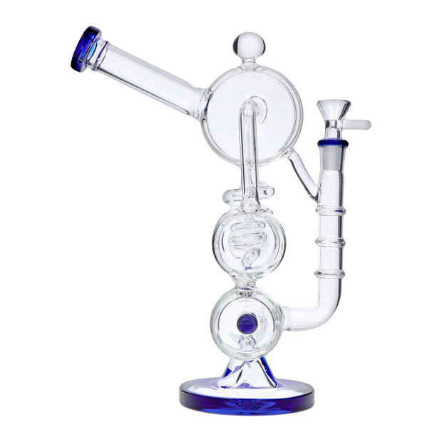 Barrel with Inline Perc Water Pipe - 13 in.