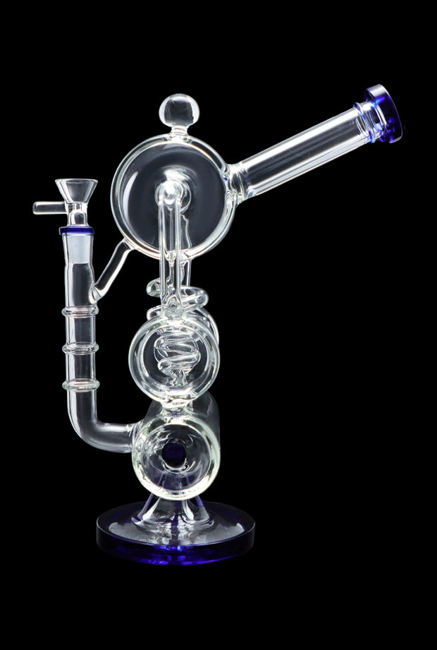 Barrel with Inline Perc Water Pipe - 13 in.