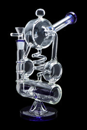 Barrel with Inline Perc Water Pipe - 13 in.