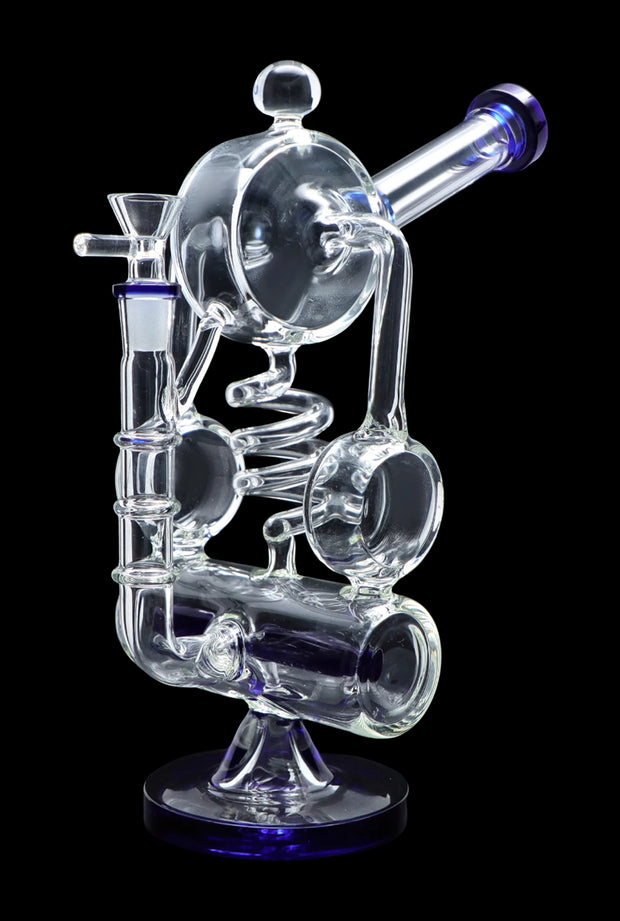 Barrel with Inline Perc Water Pipe - 13 in.