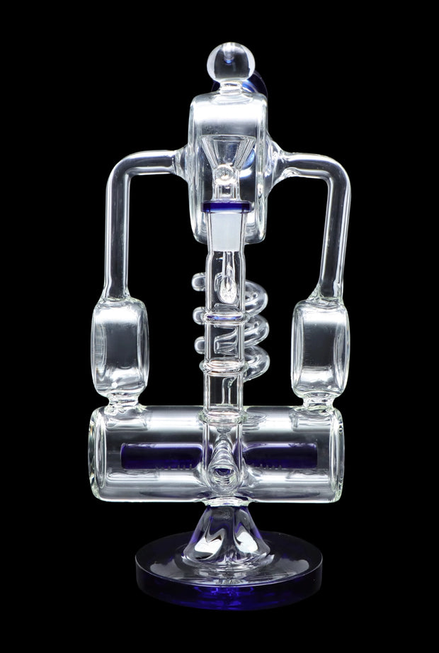 Barrel with Inline Perc Water Pipe - 13 in.