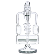 Barrel with Inline Perc Water Pipe - Black - 13 in.