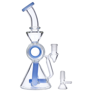 Barrel with Circ Perc Water Pipe - 7.5 in.