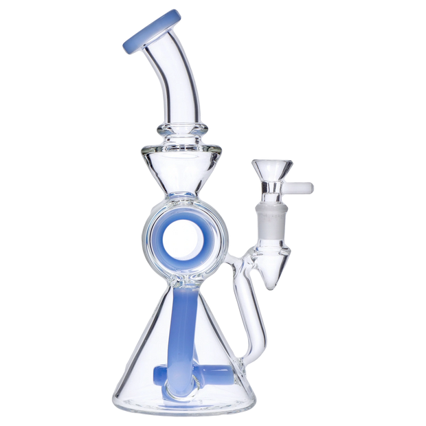 Barrel with Circ Perc Water Pipe - 7.5 in.