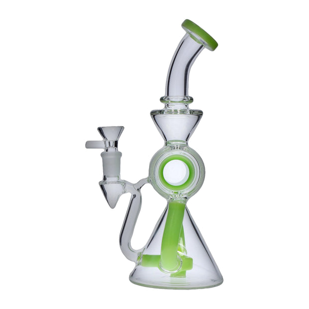 Barrel with Circ Perc Water Pipe - 7.5 in.