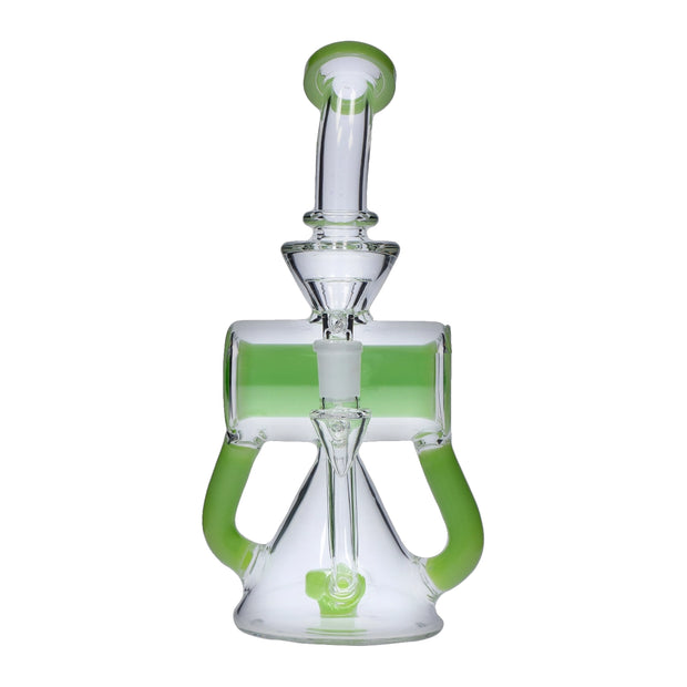 Barrel with Circ Perc Water Pipe - 7.5 in.