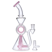 Barrel with Circ Perc Water Pipe - 7.5 in.