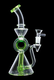 Barrel with Circ Perc Water Pipe - 7.5 in.