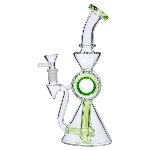 Barrel with Circ Perc Water Pipe - 7.5 in.