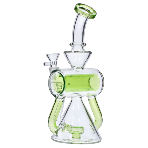 Barrel with Circ Perc Water Pipe - 7.5 in.