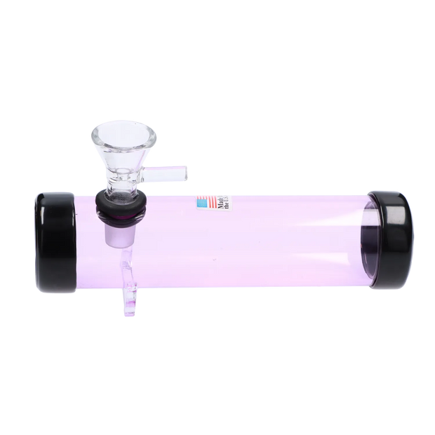JM Plastics Smokey with Glass Bowl Acrylic Steam Roller