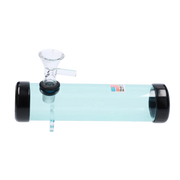 JM Plastics Smokey with Glass Bowl Acrylic Steam Roller