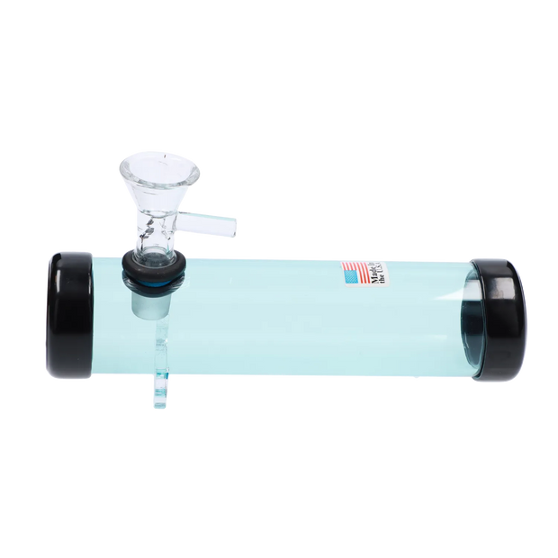 JM Plastics Smokey with Glass Bowl Acrylic Steam Roller
